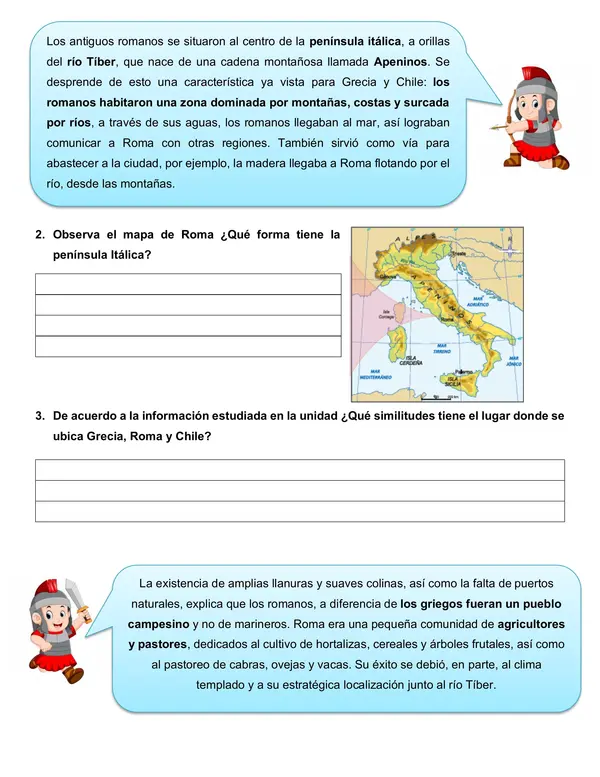 Guía de Roma, tercero básico.