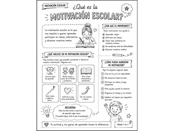 Cuadernillo de Motivación Escolar | SIMCE 4° Básico | Desarrollo Personal y Social