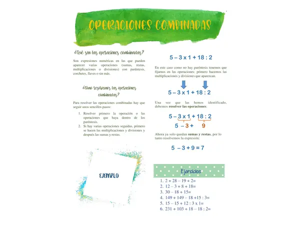 Operaciones combinadas