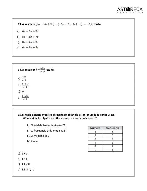 Ensayo simce, matemáticas, 2do año medio