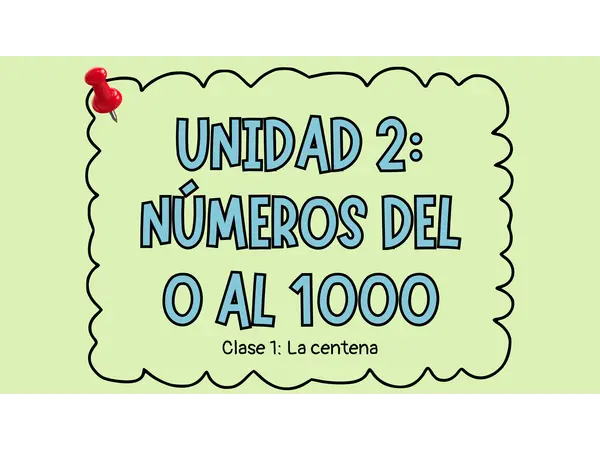 Clase de introducción a "La centena"