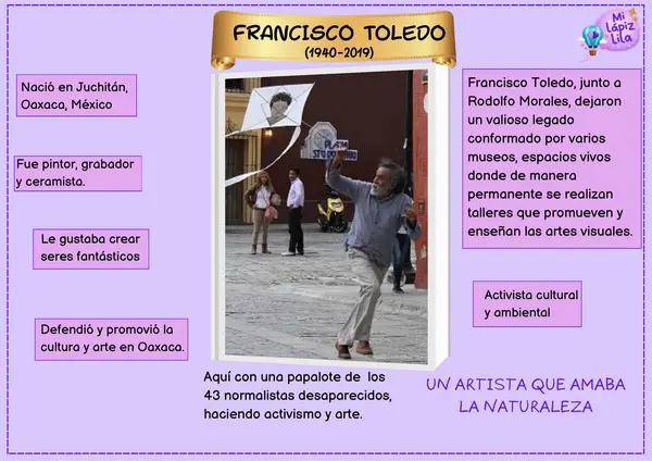 FRANCISCO TOLEDO PINTOR- GRABADOR- CERAMISTA Y ACTIVISTA MEXICANO