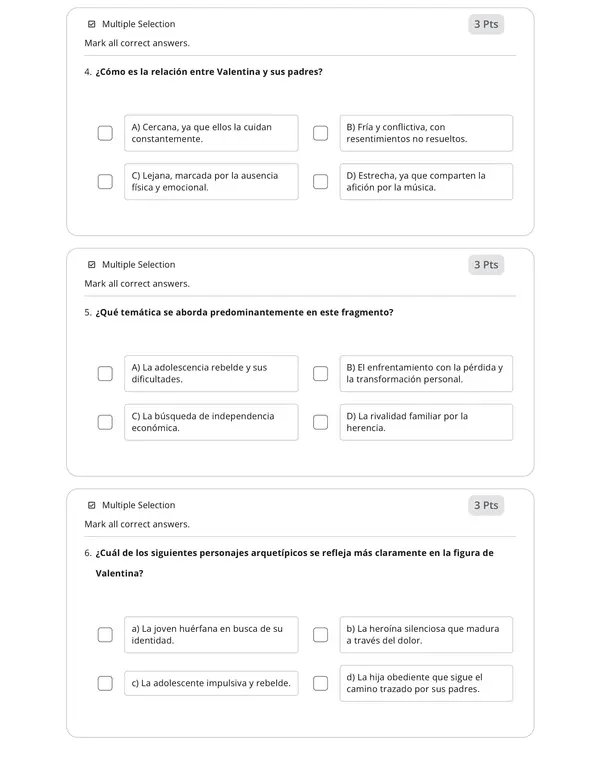 Ensayo exámenes libres 8° básico Lengua y Literatura
