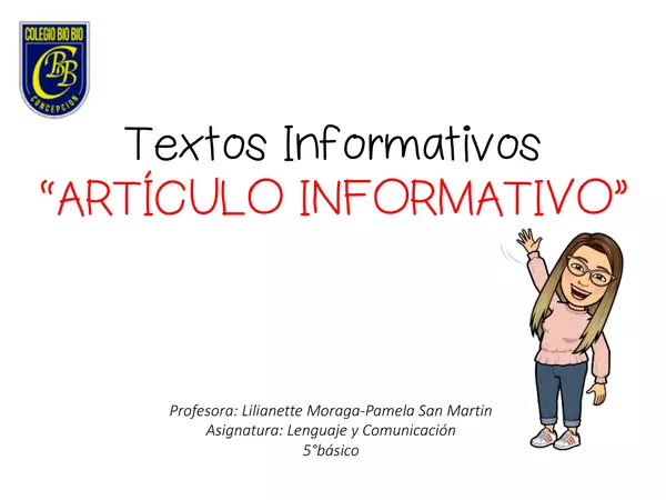 Articulo informativo