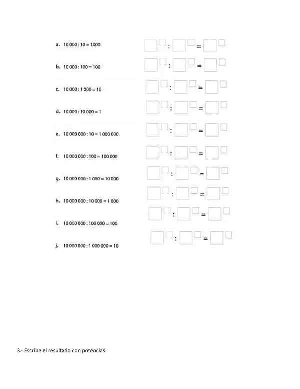 Multiplicación y división de potencias de base 10