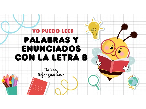Lectura de palabras con la consonante B