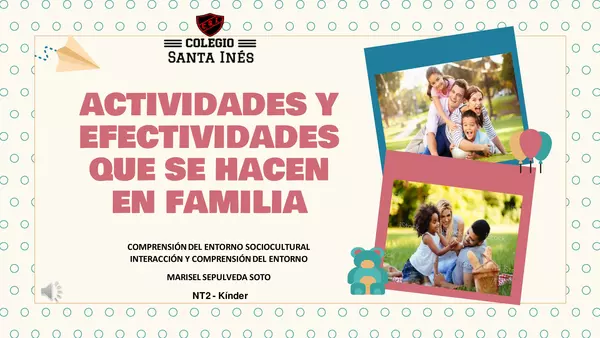 actividades  que se hacen en familia