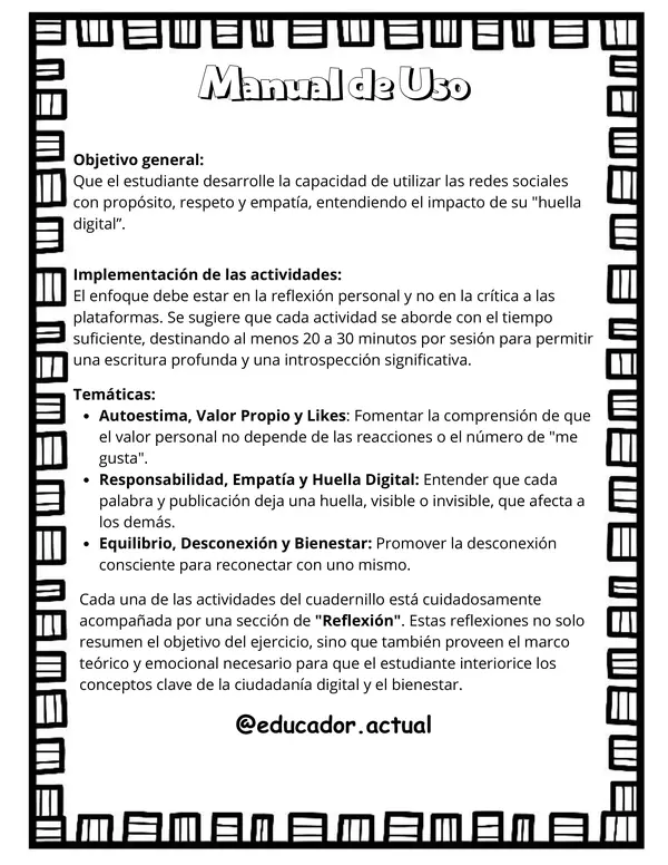 Cuadernillo redes sociales