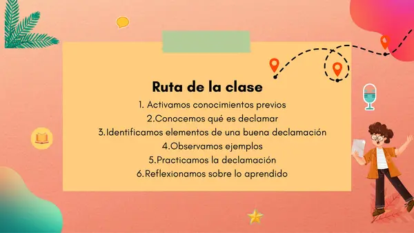 Declamación de poemas (declamar)