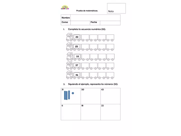 Prueba de matematicas