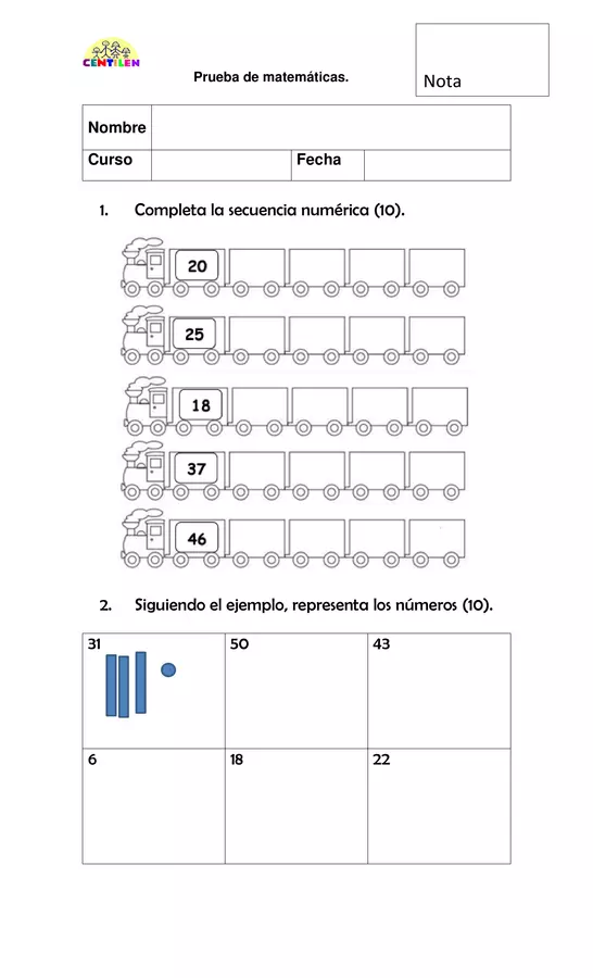 Prueba de matematicas 