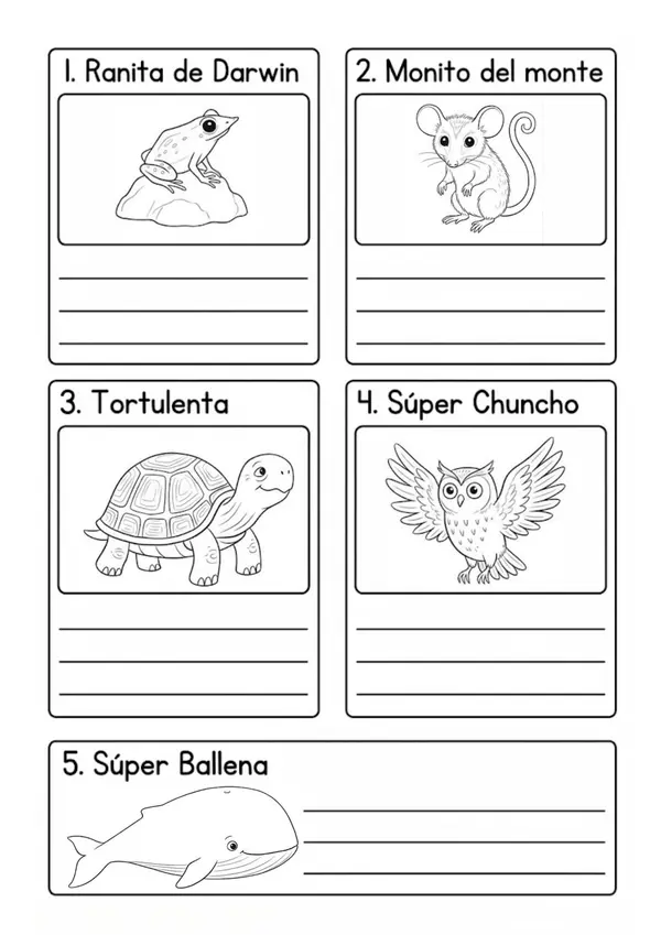  Lapbook "Minihéroes contra la extinción" - Plan Lector 