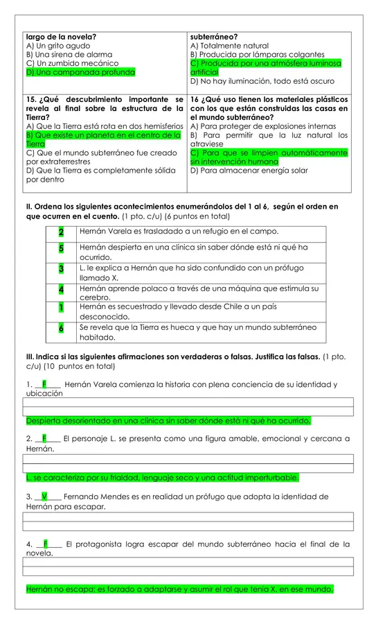 Prueba Lectura - Los altísimos