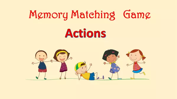 Memory Matching Game: Actions