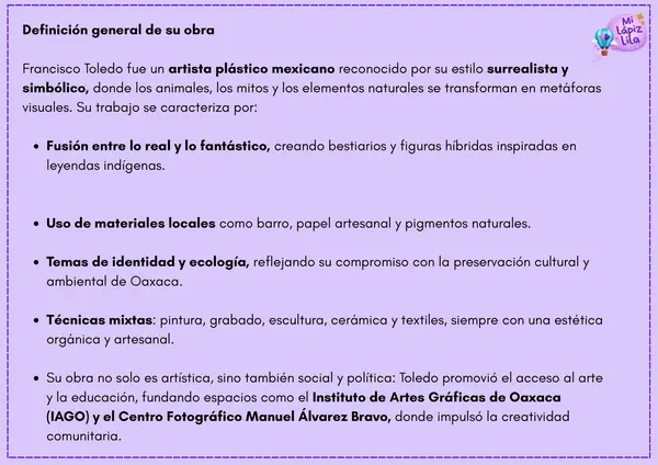 FRANCISCO TOLEDO PINTOR- GRABADOR- CERAMISTA Y ACTIVISTA MEXICANO