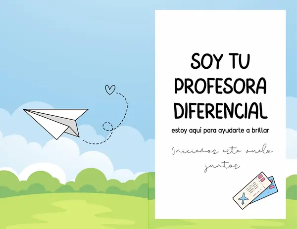 Tarjeta de presentación: profesoras diferenciales