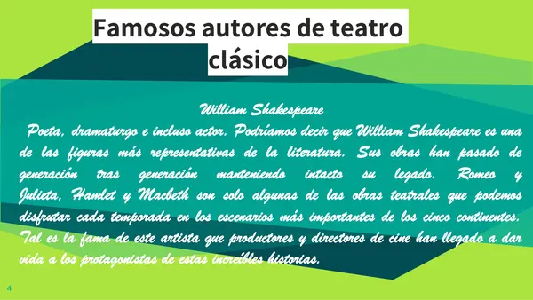 el drama taller de lit.
