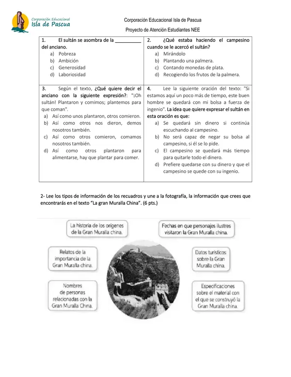 EVALUACIÓN SOLEMNE   7° BÁSICO LENGUA Y LITERATURA (A.C)