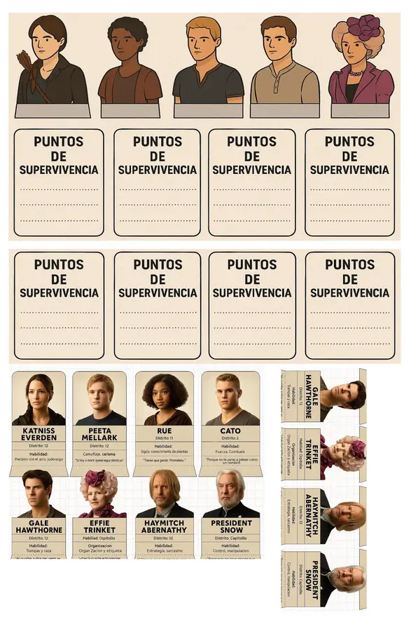 Juego de mesa "Sobrevive al Capitolio" Lectura mensual "Los Juegos del hambre"