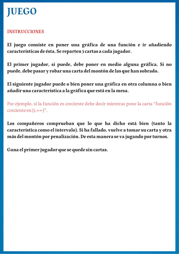 Cartas de funciones