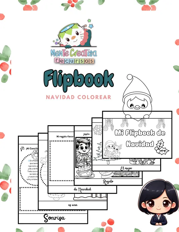 ¡Descubre el Flipbook de Navidad para Colorear y Aprender!