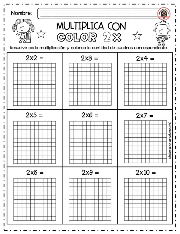 Multiplicamos con color y creatividad