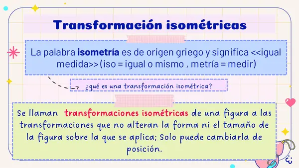 transformaciones isométricas