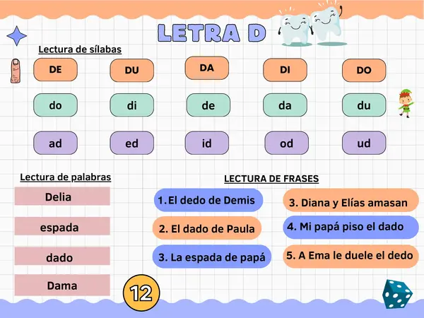 Lectura letra D
