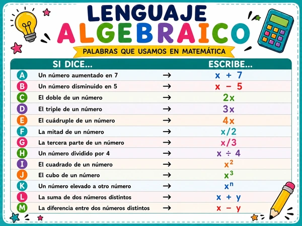 LENGUAJE ALGEBRAICO