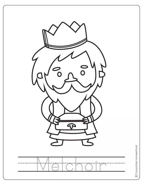 Three Kings's Day Coloring Book 