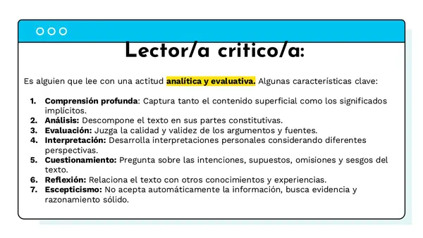 Unidad 3. Desafíos en el análisis crítico de los discursos- 4°  medio