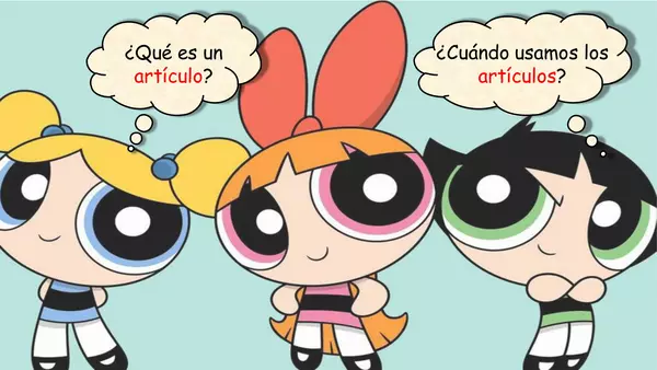 "PPT artículos definidos e indefinidos"
