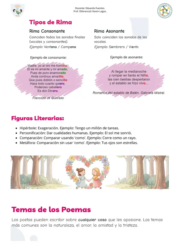 GUIA POEMAS 3° Y 4° BASICO