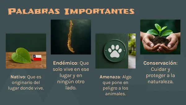 Especies Nativas Complementar clases de la Lección 3 Unidad 2