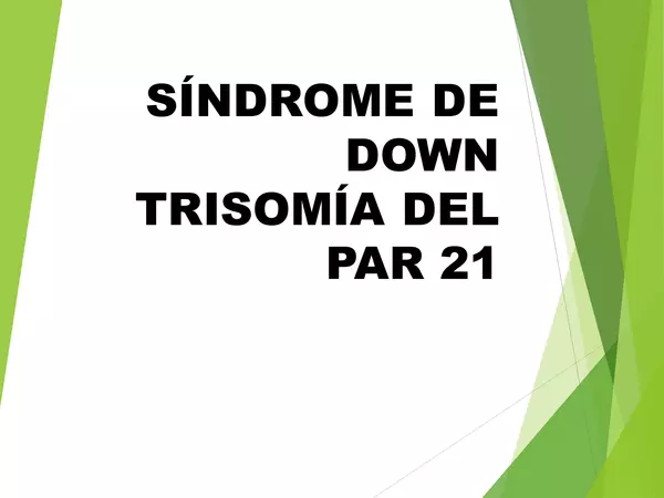 Ppt - Síndrome de Down