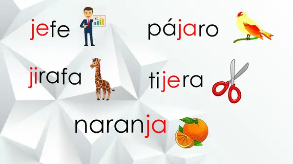 Repaso letra J