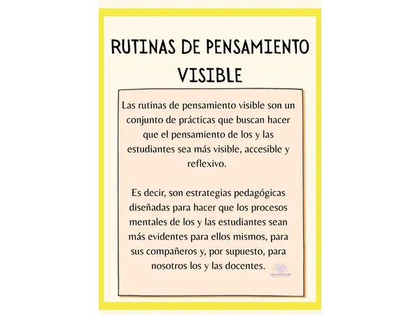 Rutina de pensamiento visible VEO-PIENSO-PREGUNTO