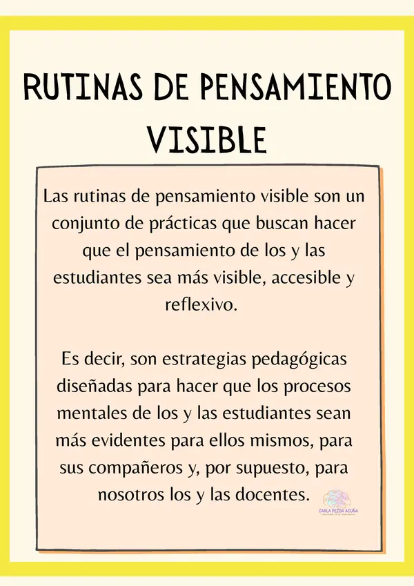 Rutina de pensamiento visible VEO-PIENSO-PREGUNTO