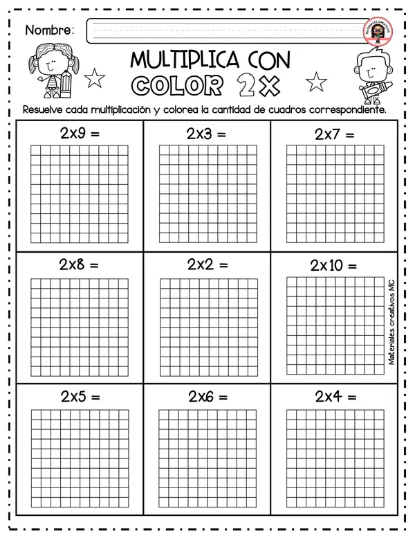 Multiplicamos con color y creatividad