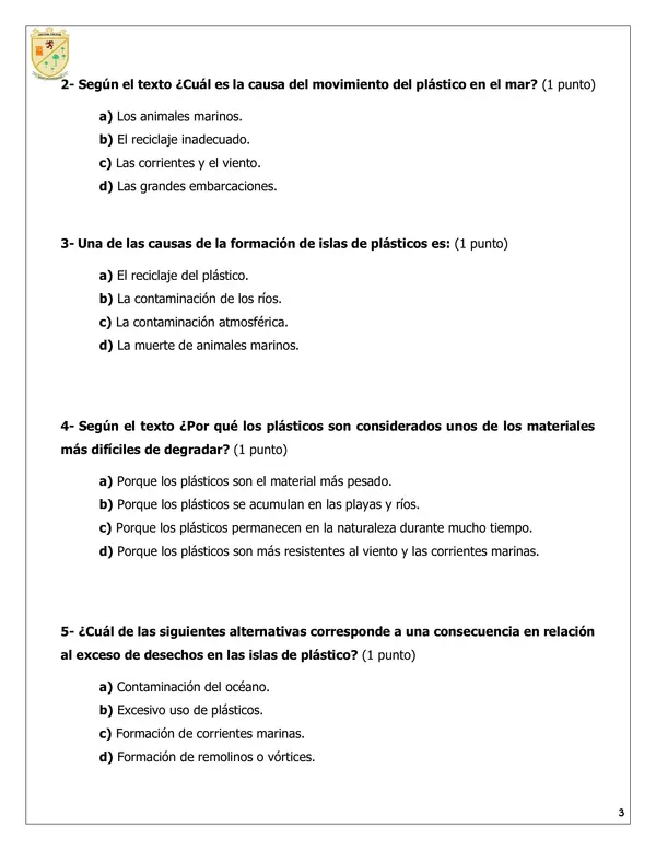 Evaluación de textos informativos 6to básico