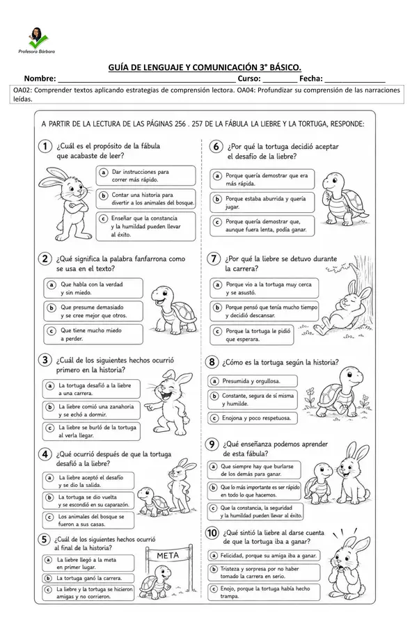 Guías complementarias al Leo Primero 3° (Textos Narrativos)