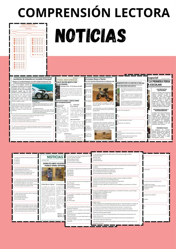 Evaluación Comprensión Lectora: Noticia