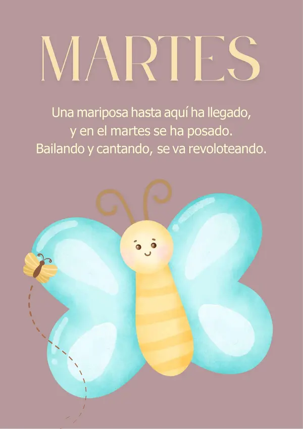 Poemas "Días de la semana" para decorar sala de clases
