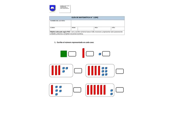 GUÍA DIFERENCIADA DE MATEMÁTICAS