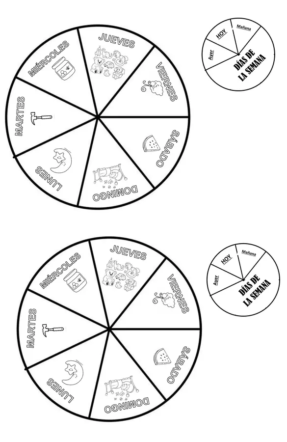 Ruleta días de la semana