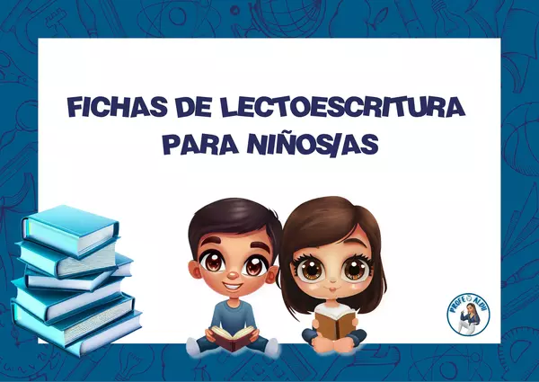 Fichas de lectoescritura para niños.