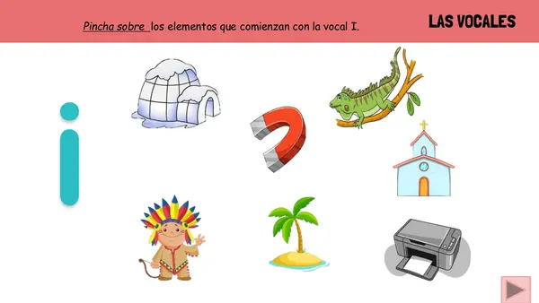 Primero Básico Refuerzo vocales