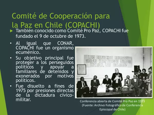 Movimiento-de-Derechos-Humanos-en-Chile-1973-1990, Historia, II medio
