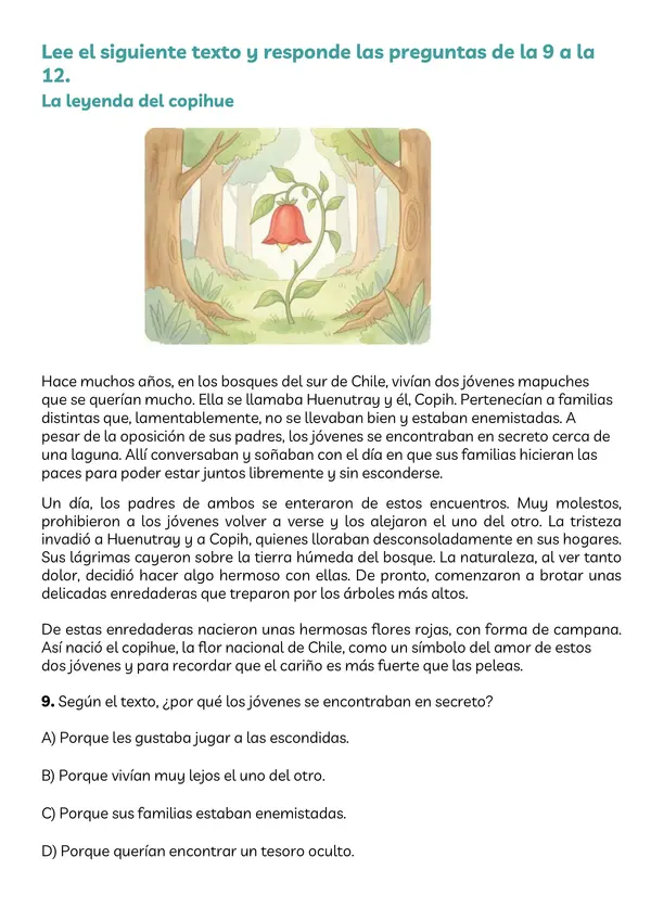 Ensayo SIMCE Lectura cuarto básico