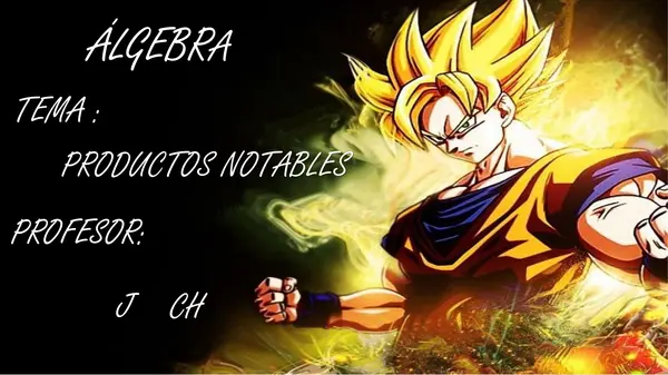 PRODUCTOS NOTABLES 